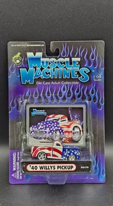 Muscle Machines '40 Willys Pickup Stars n Stripes 02-79 - Picture 1 of 3