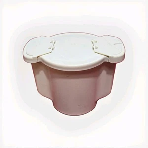VTG Tupperware Dual Flip Top Sugar W/Lid #577-9 SLIGHT DAMAGE SEE PHOTOS MCM - Picture 1 of 7