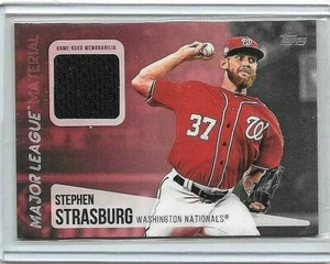 STEPHEN STRASBURG 2019 TOPPS MAJOR LEAGUE MATERIALS GAME USED TRIKOT - Bild 1 von 1