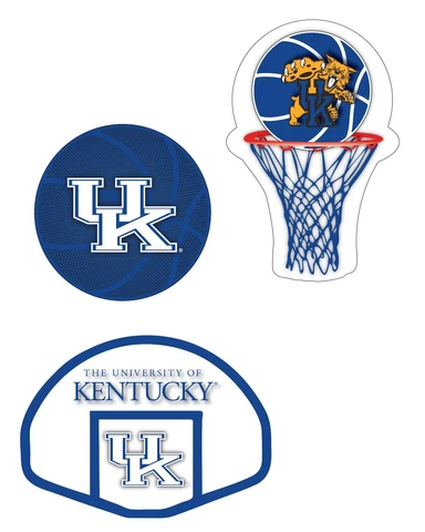 KENTUCKY BASKETBALL 3 PACK MAGNET SET-KENTUCKY WILDCATS BASKETBALL MAGNETS Cover