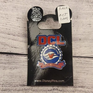 Spilla Disney Cruise Line DCL Wave Logo Rosso Blu Glitter Istituita 1998 - Foto 1 di 1