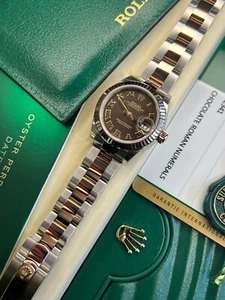 Rolex Lady-Datejust 28 Chocolate Roman Dial (2017 Box & Papers) 279171 - Picture 1 of 9