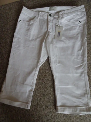 Bauchweg Capri-Jeans Heine Mod. Alwa Gr. 42 weiß, Stretch Neu 55A - Bild 1 von 4