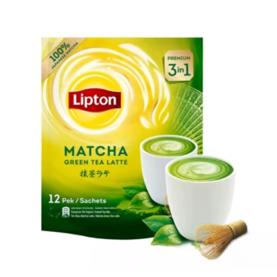 Latte de té verde Matcha LIPTON 2 paquetes (12SX20G) Foto 1 de 3