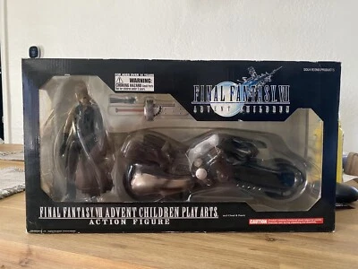 Play Arts Kai Final Fantasy VII Advent Children No.0 Cloud And Fenrir Figure New - Image 1 of 4