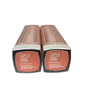 2 Pack Maybelline Color Sensational 951 CORAL DESIRE Lipstick New - Picture 1 of 1