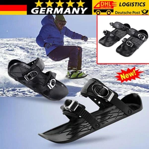 Mini Ski Skates für Winterschuhe kurze Skier Snowskates Erwachsene Unisex DEU  - Bild 1 von 16