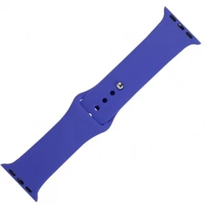 Bracelet Montre Compatible Avec Apple 1 2 3 (42 MM) / 4 5 (44 MM) Bleu Foncé - Photo 1 sur 1