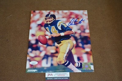 Dan Fouts Autographed Chargers 8x10 JSA Authentication - Image 1 of 2