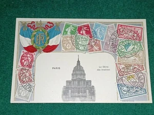 CPA 75 Souvenir de la France - Paris - Le Dôme des Invalides - TIMBRES - Imagen 1 de 2