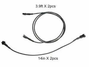 Extensión de cableado enchufe Play N de 3,9 pies N 14 pulgadas 4 pines para bicicleta deportiva LED multicolor - Imagen 1 de 9