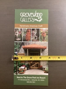 Vintage Grove wood Gallery Hand,axe American Craft Brochure In Asheville, NC B46 - Picture 1 of 3