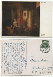 06191 - P. de Hooch: Die Mutter - gelaufen München 23.7.1939 nach Obersau Rhein - Bild 1 von 1