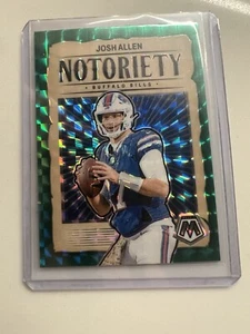 2024 Panini Mosaic Josh Allen Notoriety Green Mosaic Prizm Buffalo Bills #4 - Bild 1 von 2