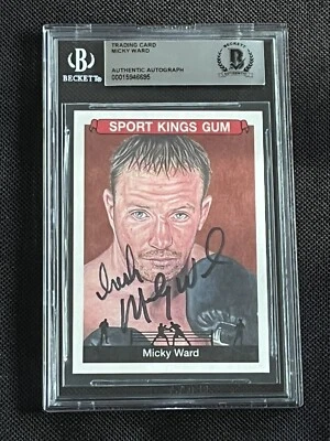 “IRISH” MICKY WARD 2018 SAGE SPORTKINGS SIGNED AUTOGRAPHED CARD BAS AUTHENTIC - Image 1 of 2