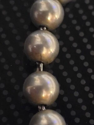 VTG 925 Sterling Silver Ball Beaded Bracelet 7.5” 10.1 Grams Estate Not Scrap - Image 1 of 4