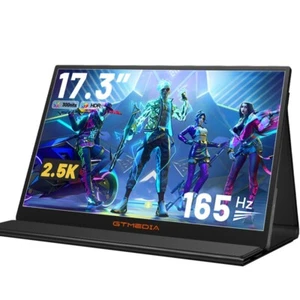 GTMEDIA GAMEMATE 17.3" 165Hz 2.5K Portable Gaming Monitor Second Screen Extender - Picture 1 of 20