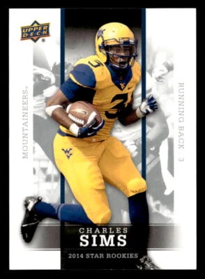 Charles Sims 2014 Upper Deck Star Rookies Card #22 West Virginia Mountaineers - Image 1 of 2