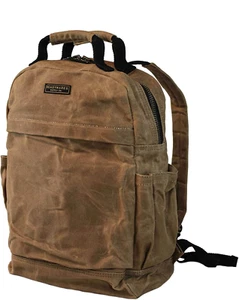 Waxed Canvas Durable Rugged Backpack for Men and Women, Laptop Sleeve, Travel, W - Picture 1 of 7