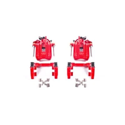 Pinças traseiras vermelhas Power Stop para 00-06 Audi TT Quattro - Par - Imagem 1 de 2