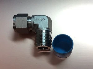 Swagelok 1/2" Tube Compression x 1/2" Male NPT Elbow, 316SS - Picture 1 of 5