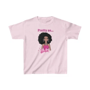 Barbie T-Shirt | Black Barbie T-Shirt | Girl's T-Shirt | Black Barbie Doll - Picture 1 of 5