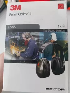 3M PELTOR Optime II H520A Premium Quality Ear Defender Muffs - Picture 1 of 9