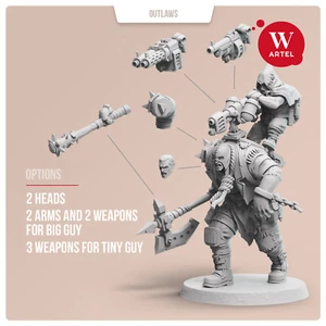 Tattered Brute - Artel W Cawdor Adeptus Arbites Villano Stig-shambler - Imagen 1 de 12