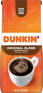 Café molido de mezcla original Dunkin' Donuts, tostado mediano, 12 onzas - Imagen 1 de 6