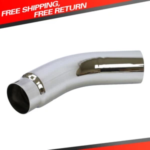DIESEL EXHAUST CHROME TURNDOWN ELBOW TIP 5" Inch INLET to 6" OUTLET 23" LONG - Picture 1 of 6
