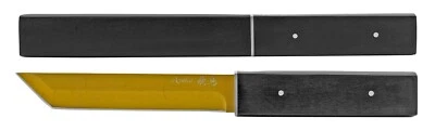 Faca e bainha de madeira ASUKA 11" aço inoxidável estilo samurai TANTO KATANA - Imagem 1 de 4