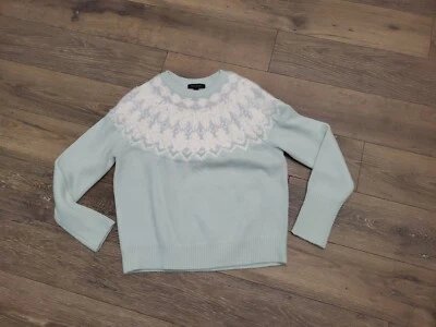 Suéter Ann Taylor Isla Cuello Simulado Verde Menta Acogedor Suave Pastel Talla Grande Suave Foto 1 de 4