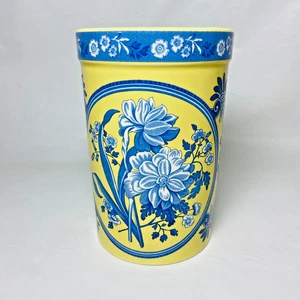 Spode Blue Room Yellow Floral Wine Cooler Utensil Holder Crock Jar Vase L0407 - Picture 1 of 9