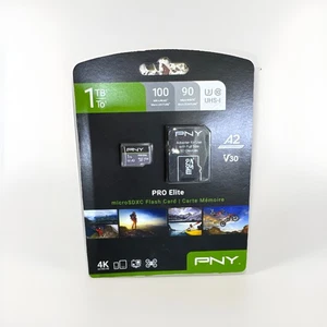 PNY 1TB PRO Elite SDXC Flash Card 4K A2 V30 - Picture 1 of 1