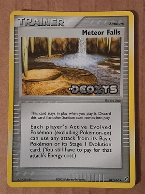 Pokemon Meteor Falls 89/107 Deoxys Reverse Holo Rare LP See Pictures - Image 1 of 3