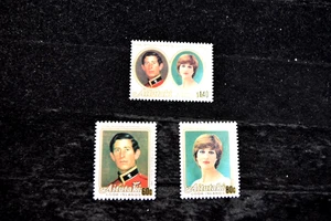 AITUTAKI 1981 ROYAL WEDDING S 247-249 MNH - Picture 1 of 3