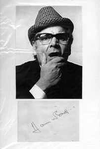 COMEDIA - HARRY WORTH - página de álbum firmada + imagen - en muy buena condición - Imagen 1 de 1