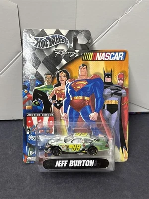 2004 Jeff Burton #99 Justice League Hot Wheels Racing NASCAR 1:64 Diecast NOVO - Imagem 1 de 3