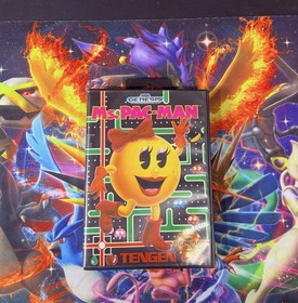Ms. Pac-Man (SEGA Genesis, 1991) Cib Complete w/ Manual- Tested - Free Shipping!