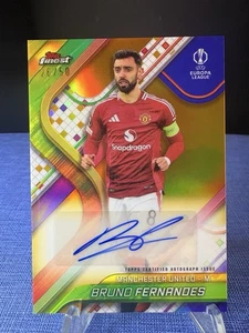 2024-25 Topps Finest Bruno Fernandes #BA-BF Variation Auto Gold Refractor /50 - Picture 1 of 2