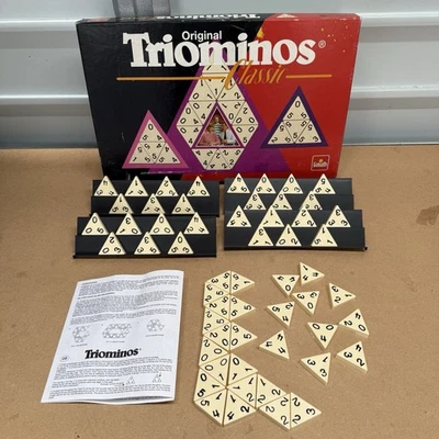 Vintage 1980s Original Triominos Classic Game by Goliath - Complete Good - Image 1 of 4