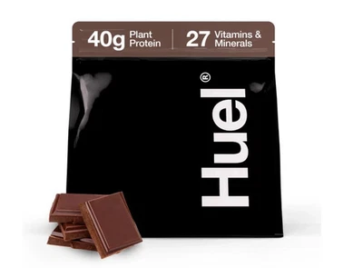Huel Black Edition Chocolate 40g Vegan Protein Powder and Shaker Bottle - Image 1 of 4