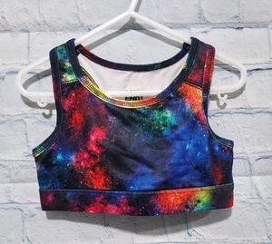 Lands' End Girls Bra Sports Bra Size XS 4-5 Dance wear Active Tie Dye Colorful  - Picture 1 of 5