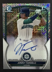 2023 Bowman Draft #CDA-JF Jonny Farmelo 1st Chrome HTA Choice Auto /150 - Bild 1 von 5