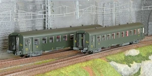 Models Word 40021 Set de 2 voitures USI courte, SNCF, Bmyfi U60, vert, marquage - Picture 1 of 4