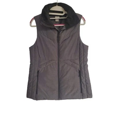 Women's C9 by Champion Dark Grey Full Zip Puffer Vest | Size Medium - Image 1 of 4