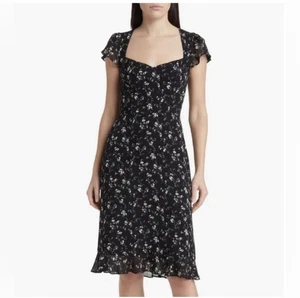 Reformation Womens Rosie floral cut out back midi dress 2 - Picture 1 of 6