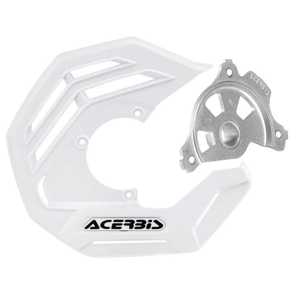 Acerbis X-Future Front Disc Cover with Mounting Kit White For Husaberg FE 570 - Image 1 of 2