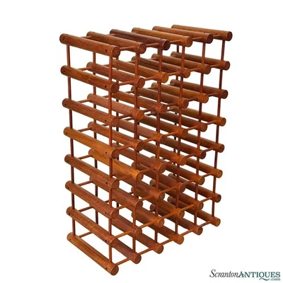 Mid-Century Danish Teak 36-Bottle Wine Rack by Richard Nissen - Image 1 of 4
