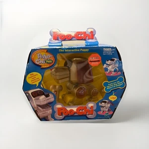 Vintage 2000 Tiger Poo-Chi Interactive Robo-Chi Puppy Dog Robot Gold Neu *Lesen* - Bild 1 von 20